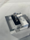 Moonstone Small Bezel-Set Ring #1 - US 8.5