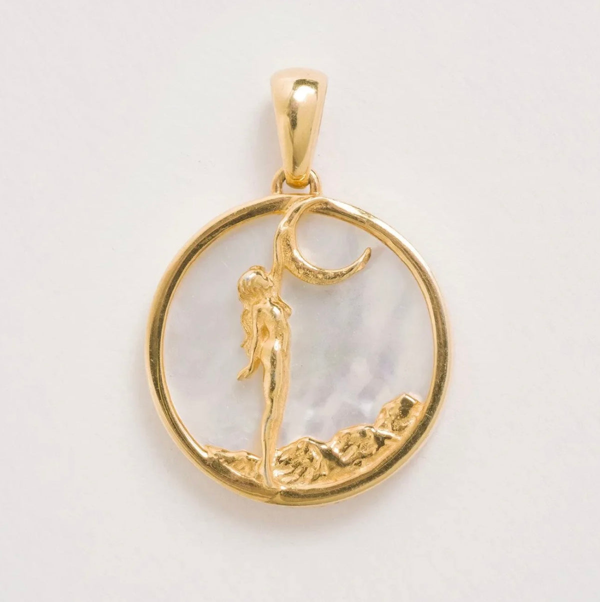 Freya Rose Mother of Pearl Zodiac Necklace
