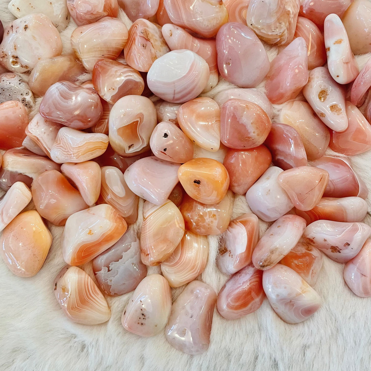 Apricot Agate Tumble