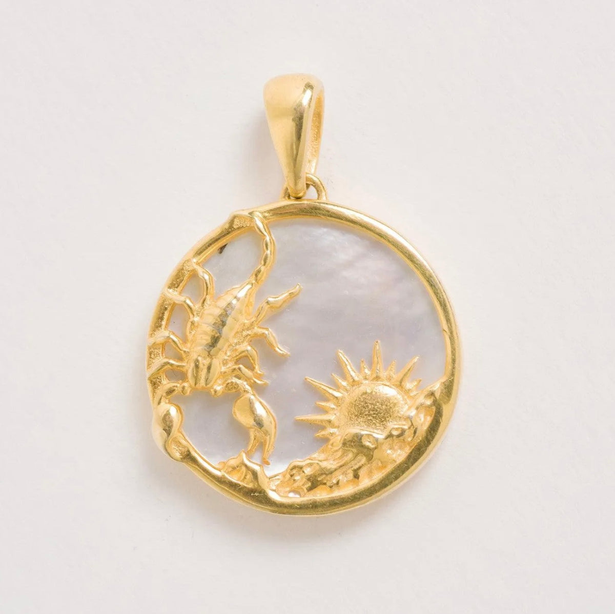 Freya Rose Mother of Pearl Zodiac Necklace