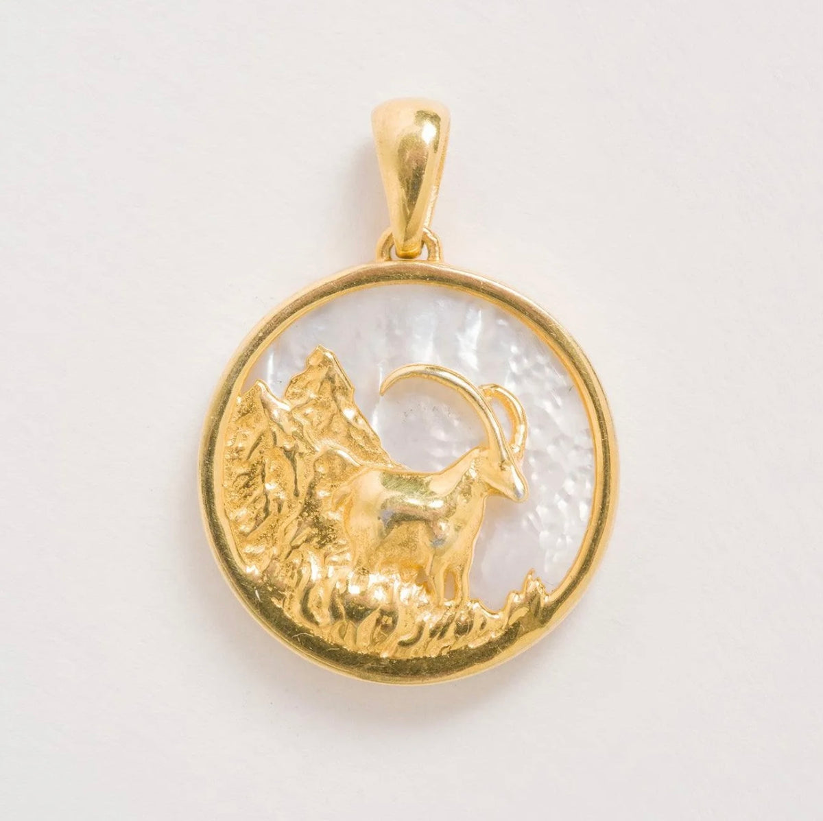Freya Rose Mother of Pearl Zodiac Necklace