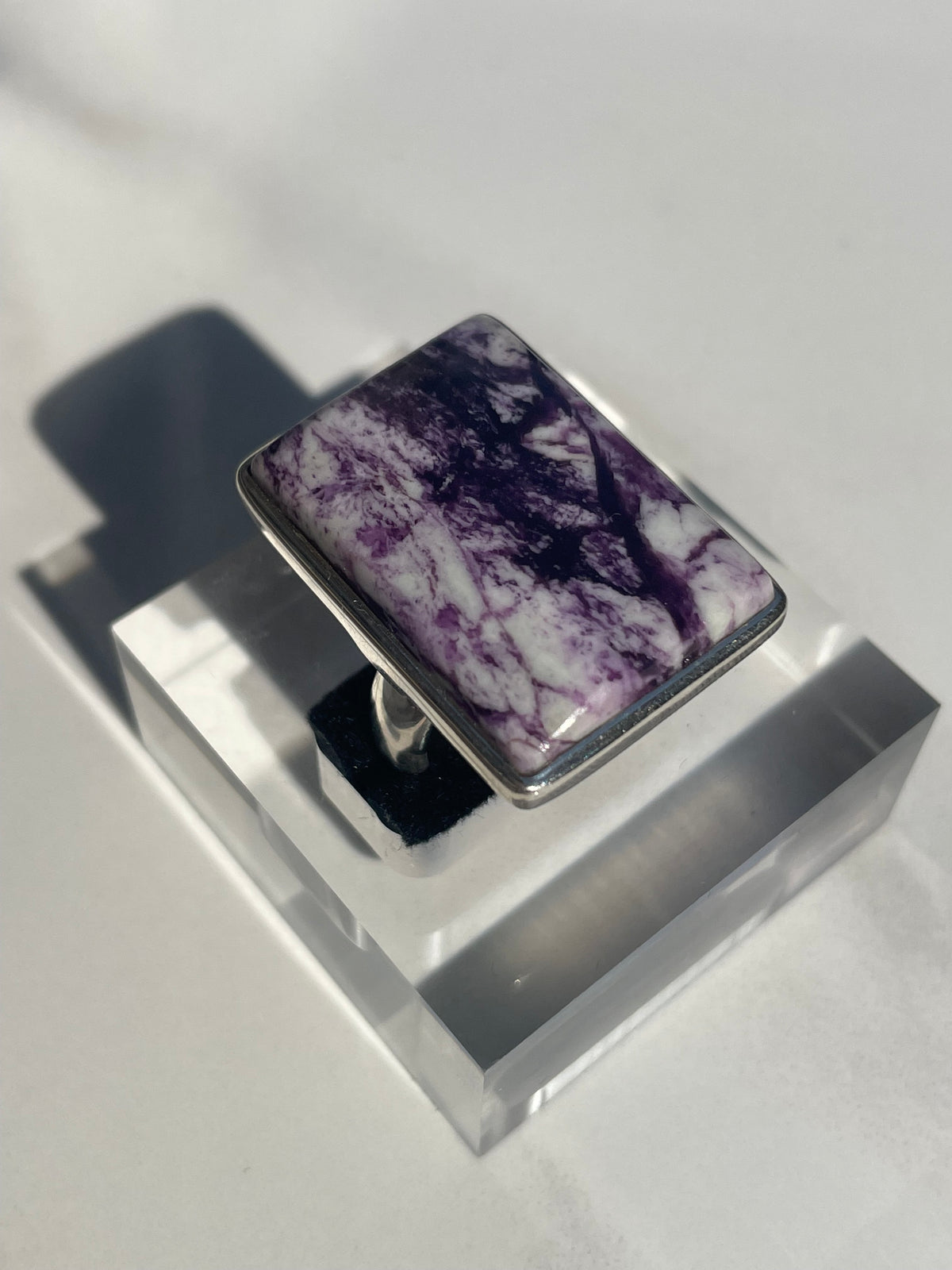 Kammererite Large Rectangle Ring - US 7.5