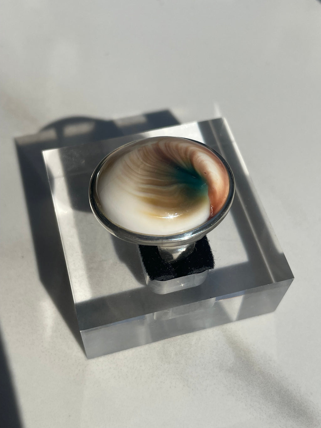 Shiva Eye Shell Ring #2 - US 6