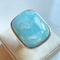 Larimar Large Square Ring - US 8