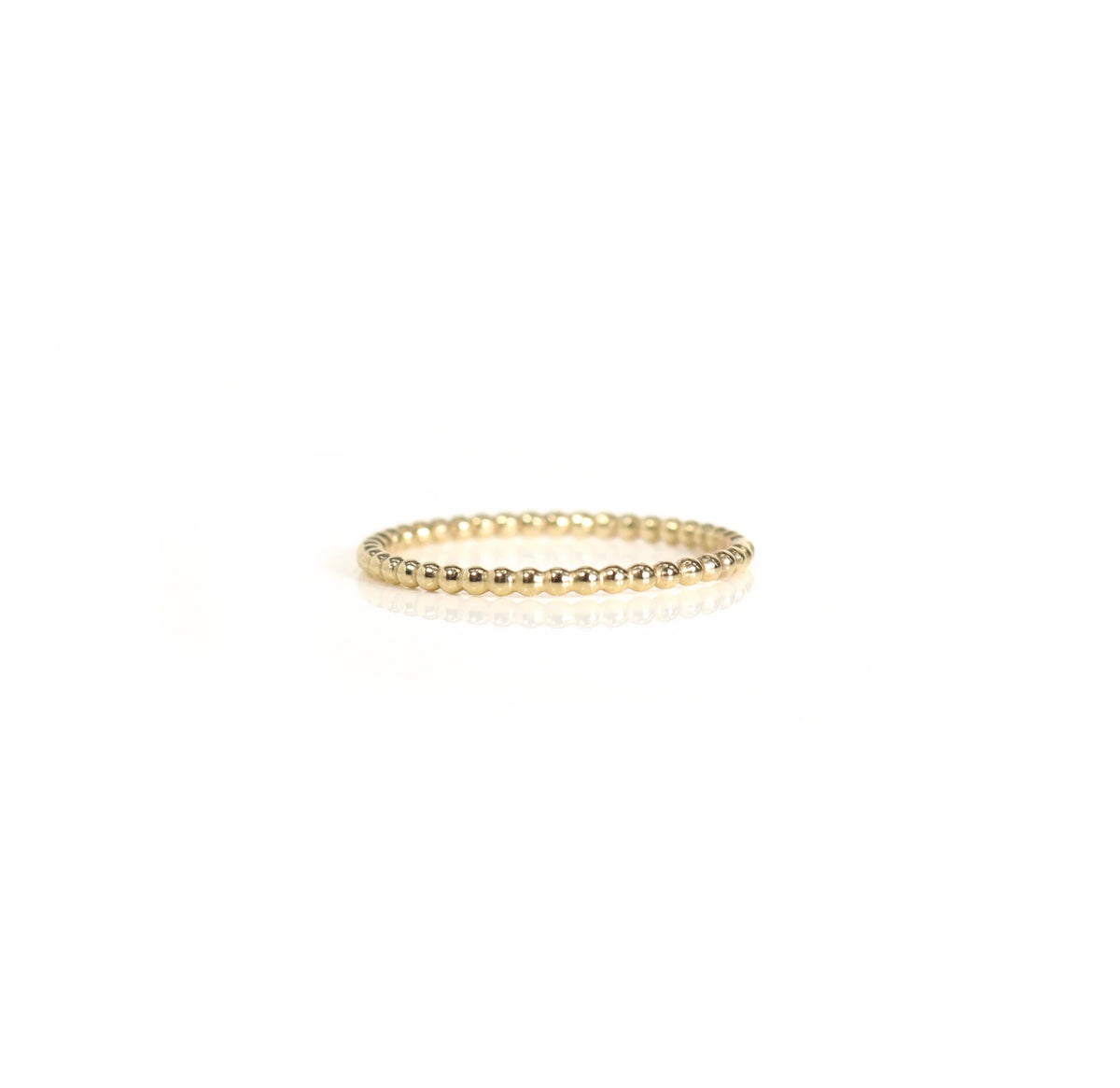 Lavey London - Solid 9ct Gold Beaded Stack Ring
