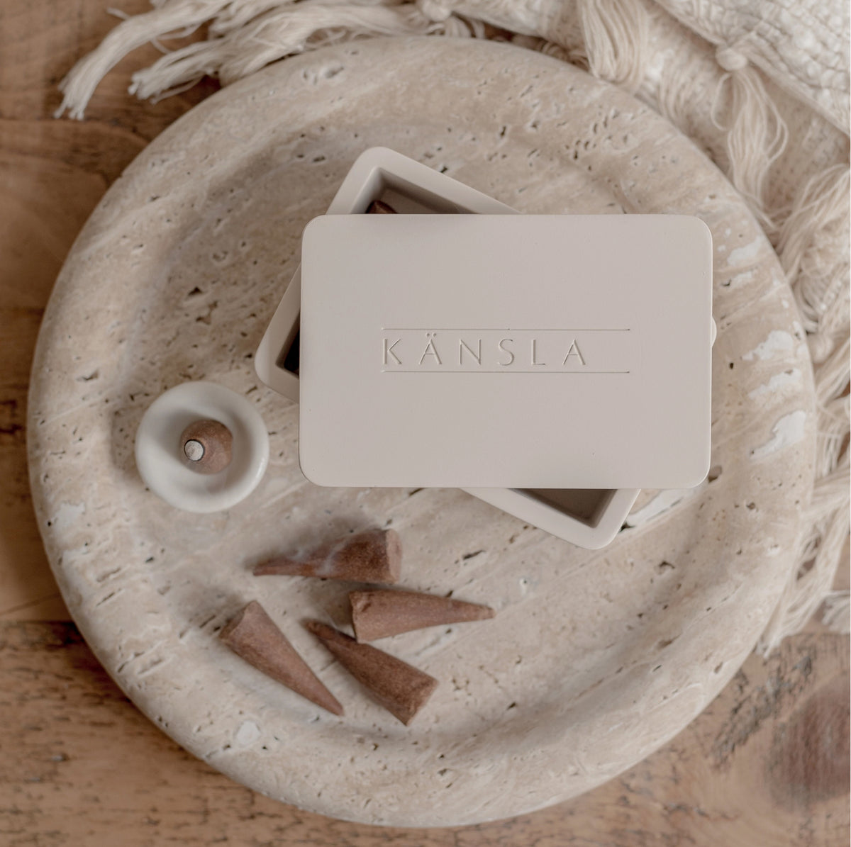Kansla - Travertine Display Tray - Limited Edition