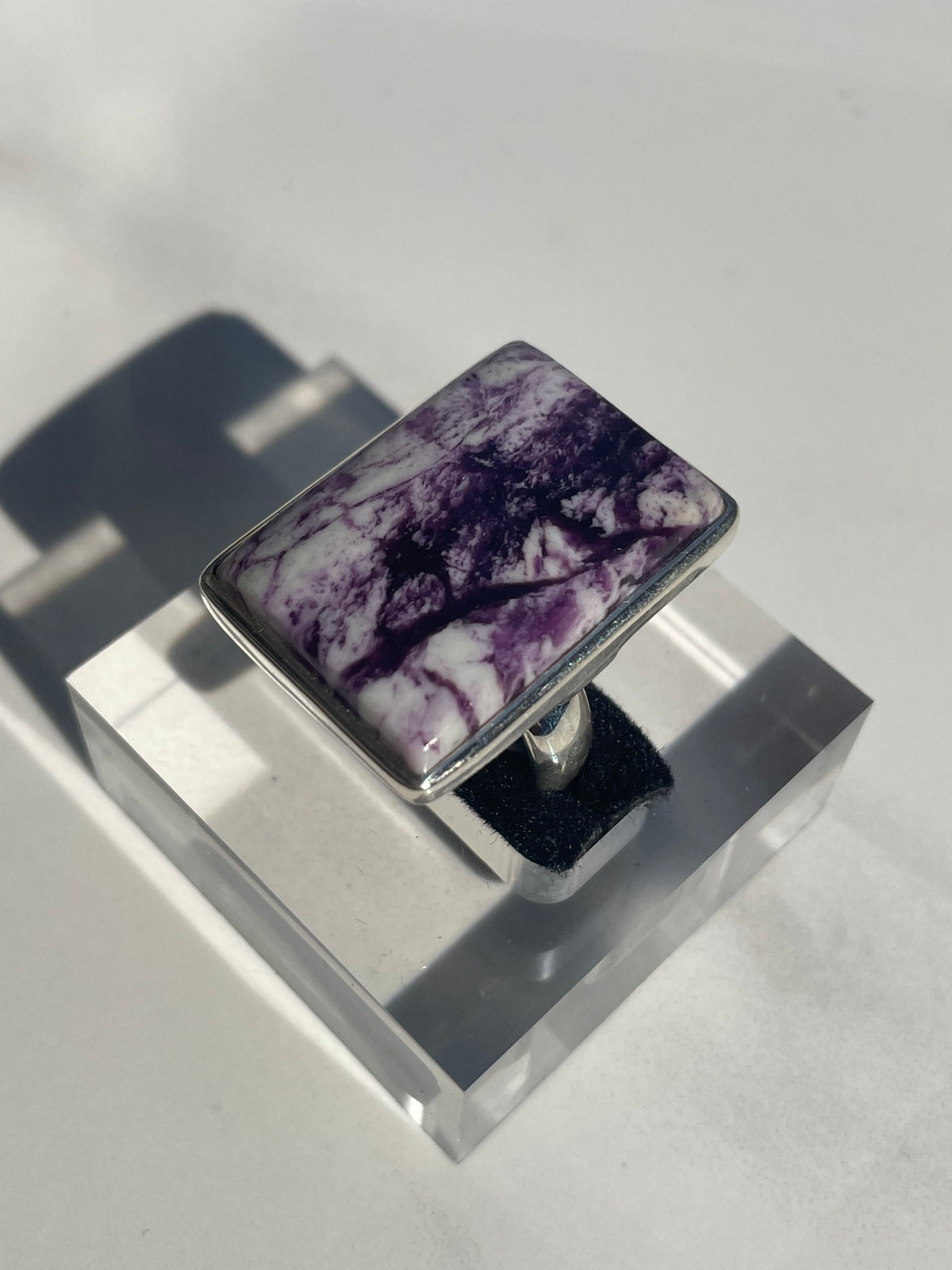 Kammererite Large Rectangle Ring - US 7.5
