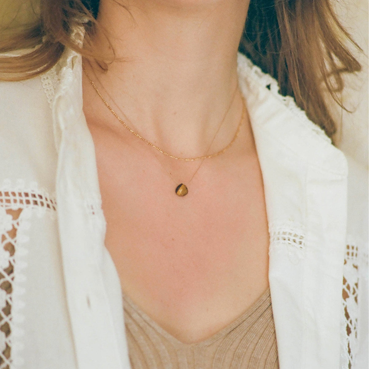 Wanderlust Life - Tiger's Eye Fine Cord Necklace