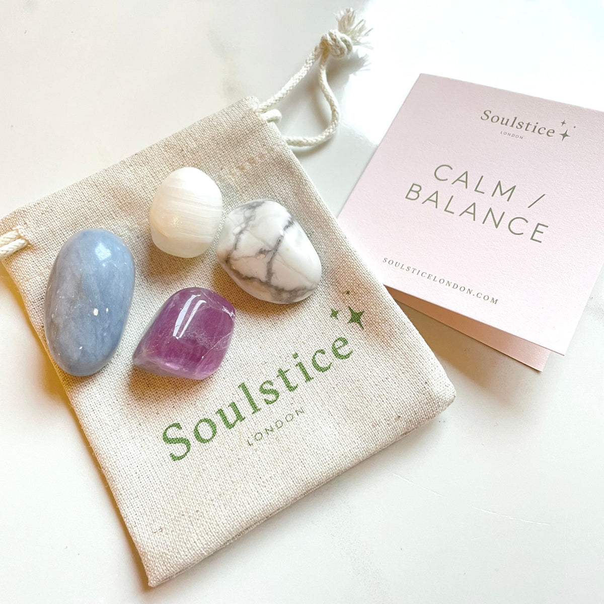 Calm and Balance Crystal Pouch