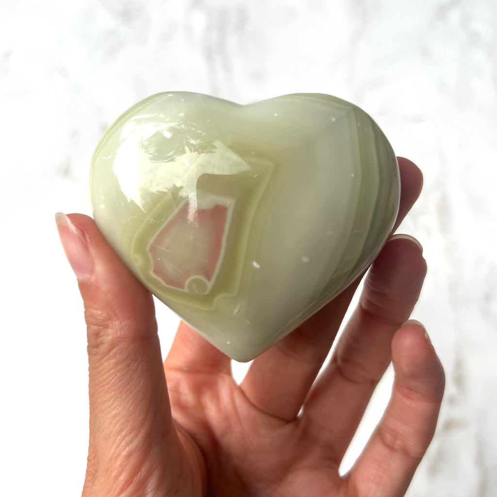 Green & Pink Heart