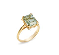Amy Russell Taylor - GREEN AMETHYST QUANTUM SOLITAIRE RING - STABILITY & SERENITY