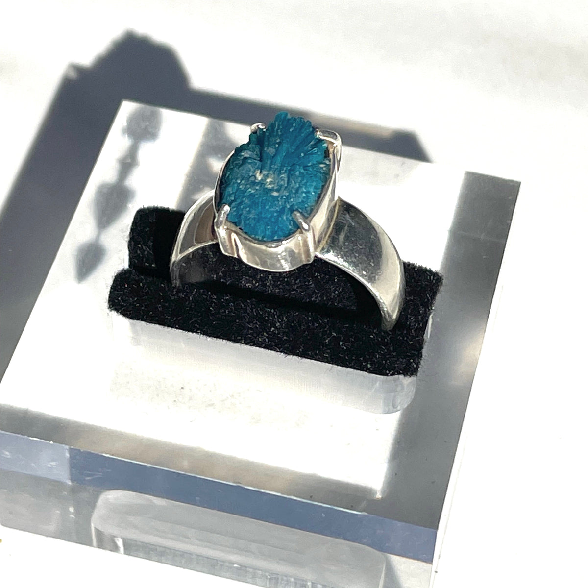 Cavansite Rough Ring - US 8