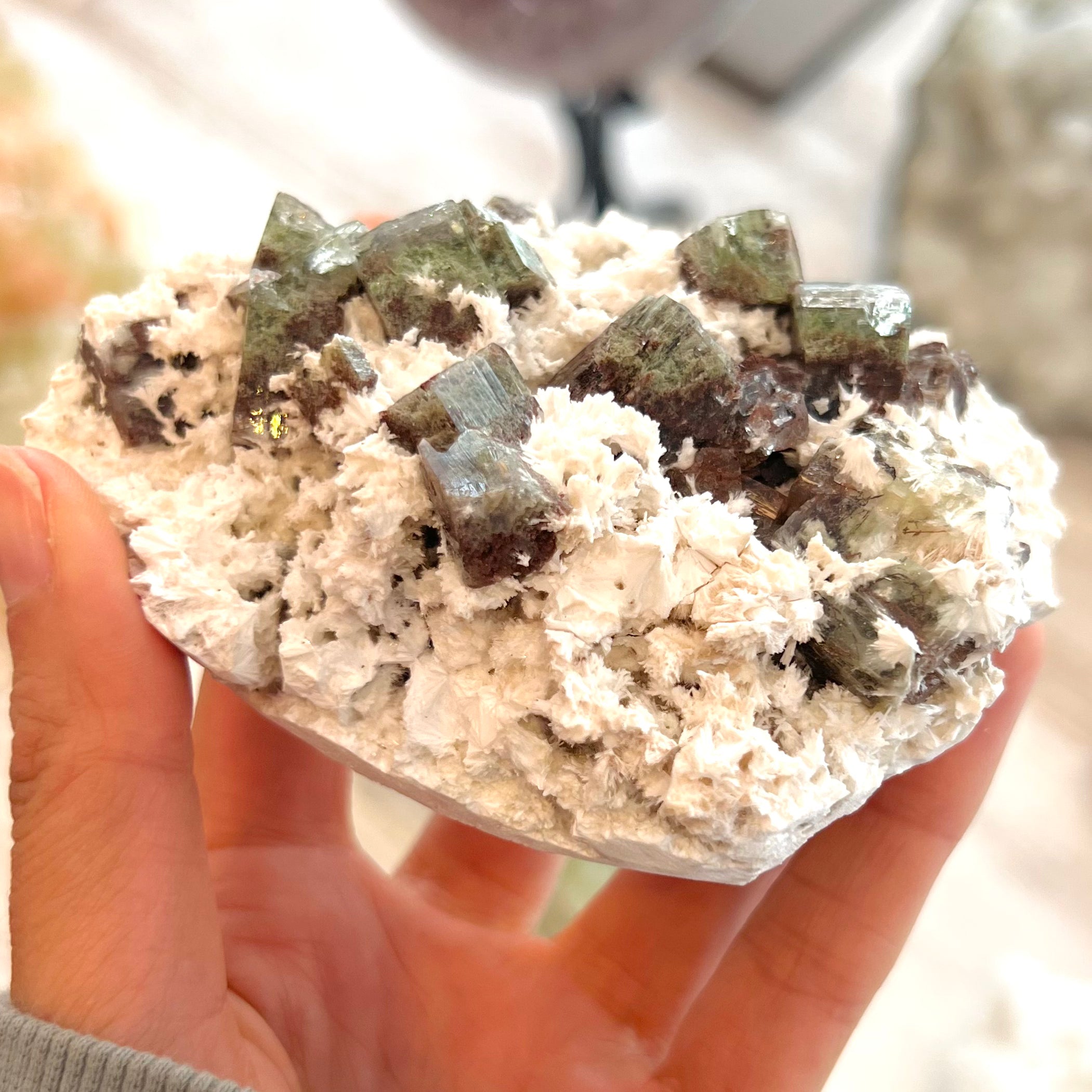 Apophyllite Garden with Scolecite