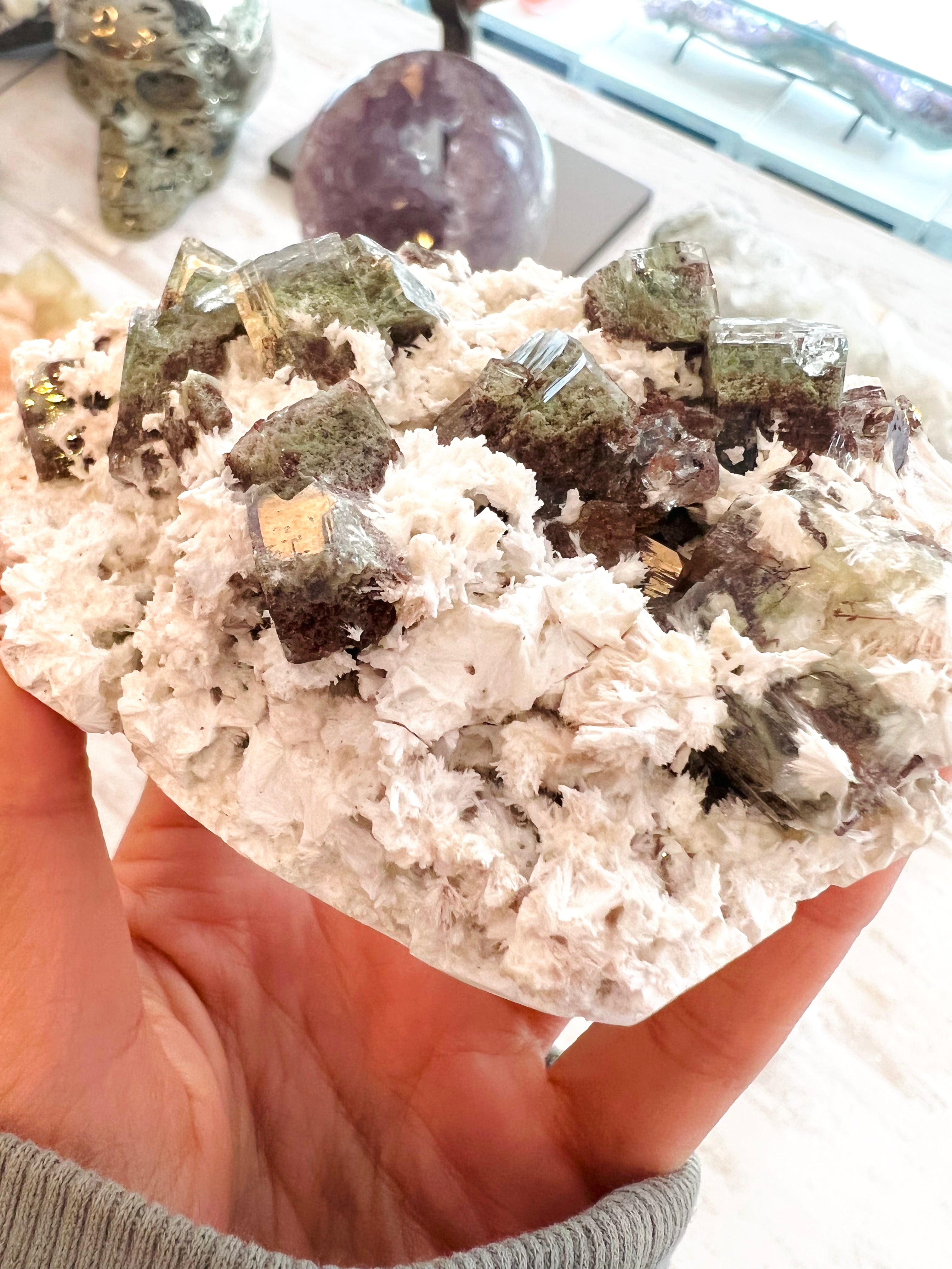 Apophyllite Garden with Scolecite