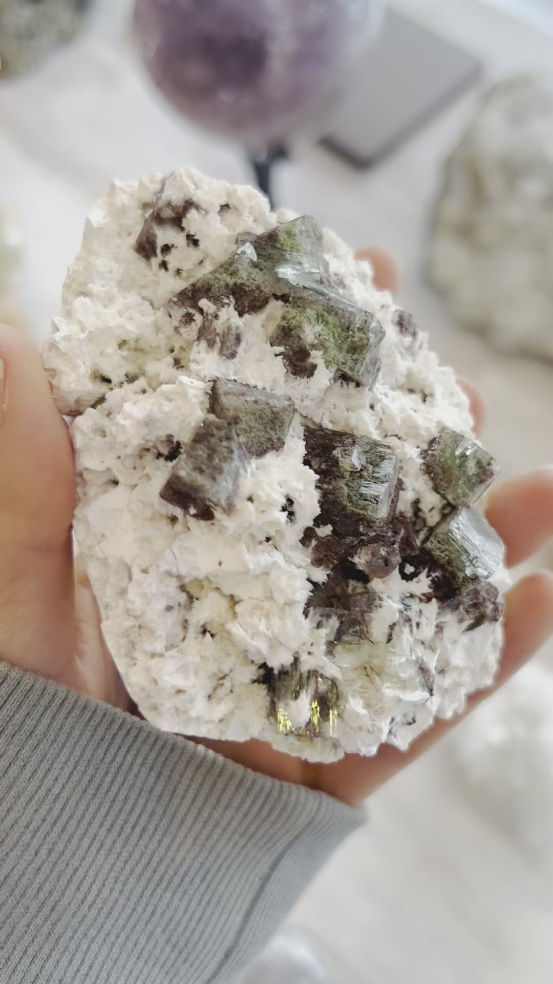 Apophyllite Garden with Scolecite