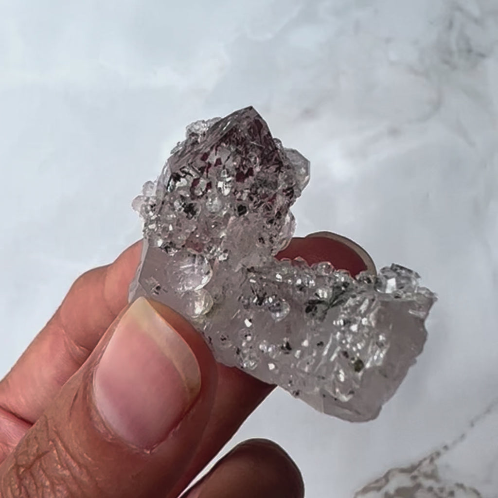 Hematoid inclusions Quartz - Namibia