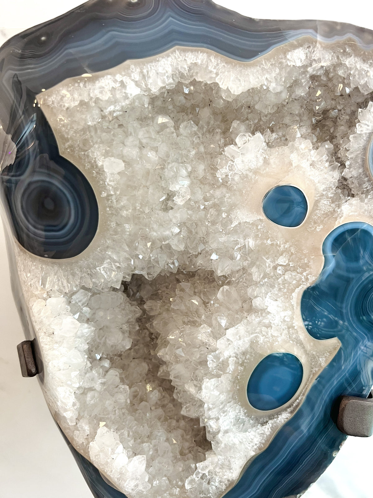Blue Lace Agate & Quartz XL Stand