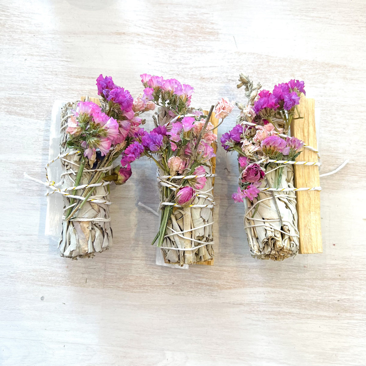 Sage Bundle with Palo Santo & Selenite