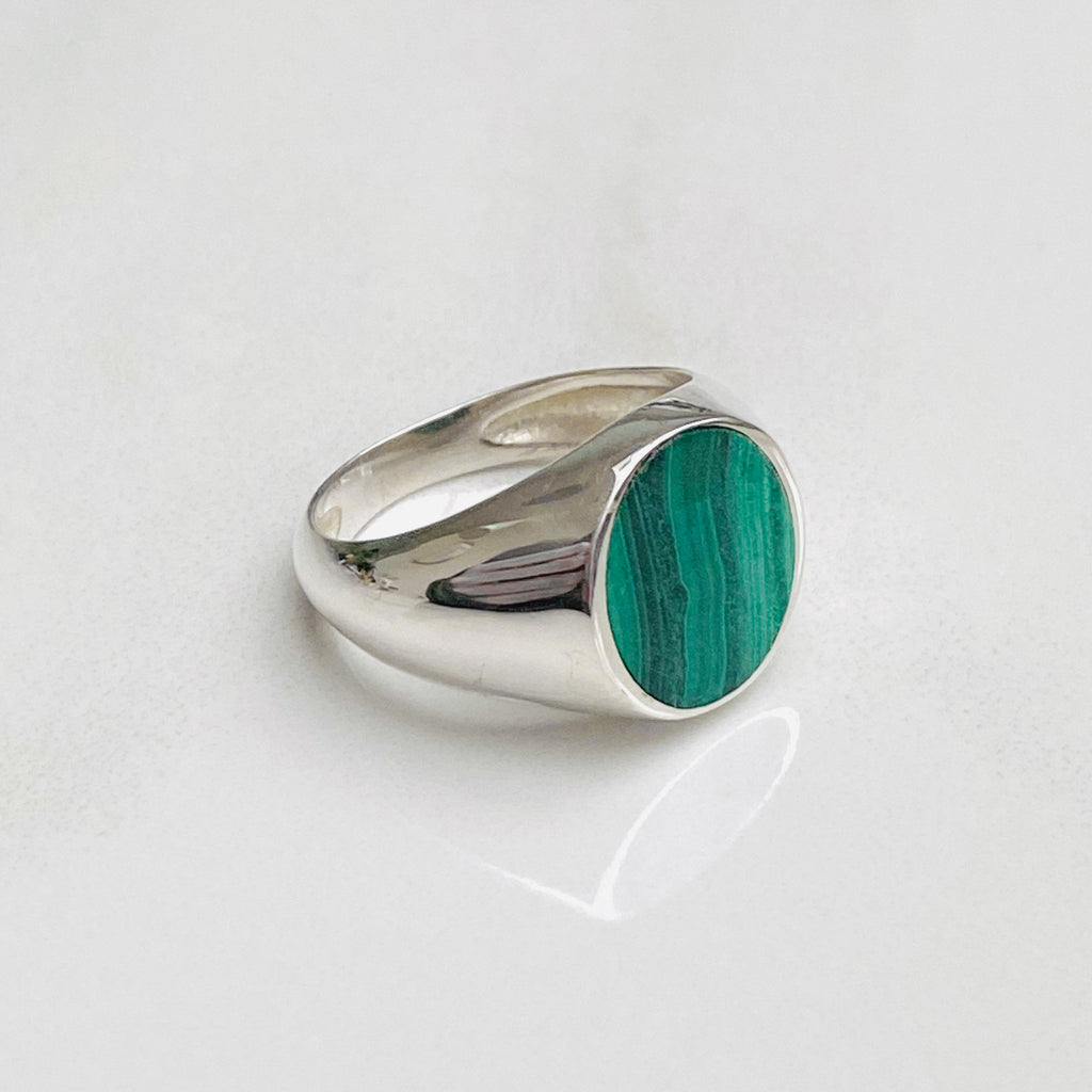 Malachite Signet Ring