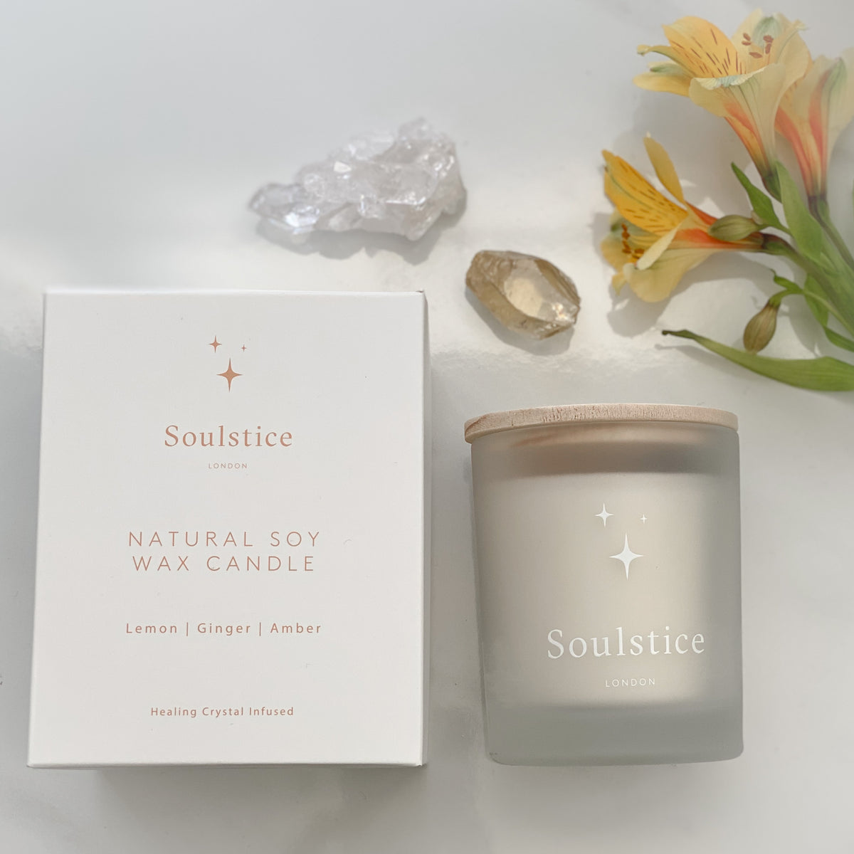 Soulstice Candle (Lemon, Ginger, Amber)