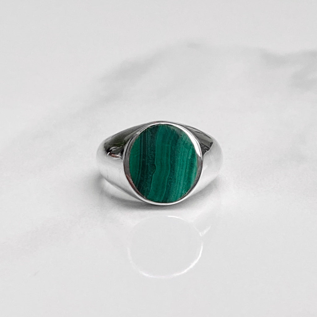 Malachite Signet Ring