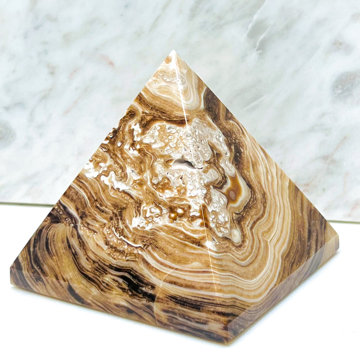 Root Beer Himalayan Calcite Pyramid